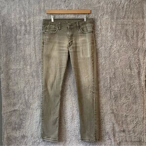 Levi’s 511 Men’s Jeans 32x27 Gray Slim Fit Stretch Waterless Denim
